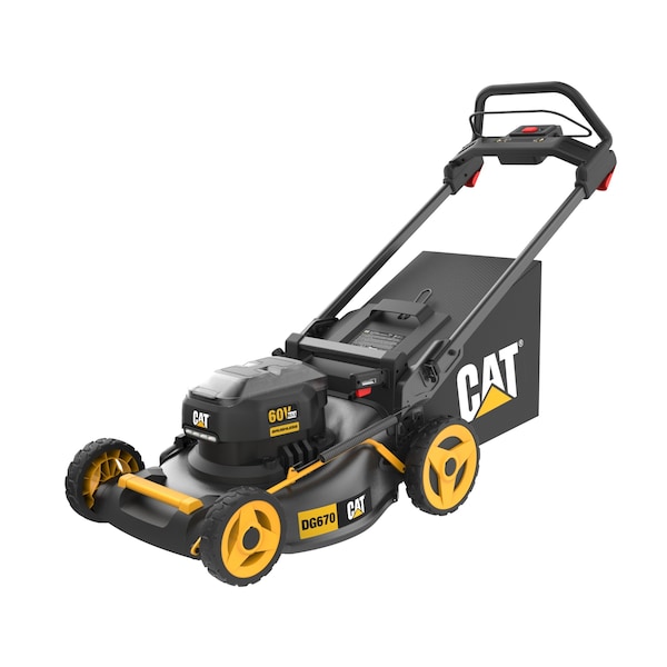 Caterpillar Cat 60V 21 in. Brushless Lawn Mower, 5.0ah Battery and Charger Included DG670 - main